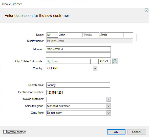 Iceland new sale customer code