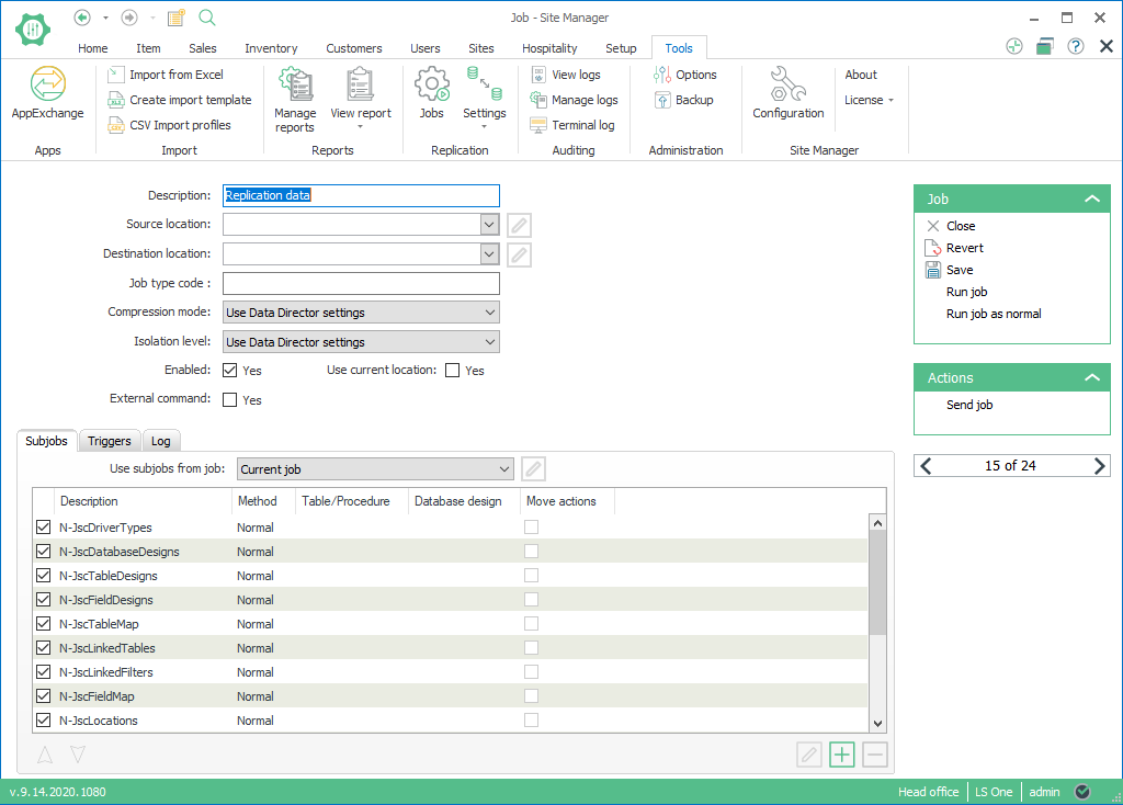 Replicating the Scheduler tables